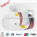 LFGB/EU Standard Approved Fine Porcelain Espresso Coffee Cup And Saucer Italy Hot Selling Coffee Cups and Saucers